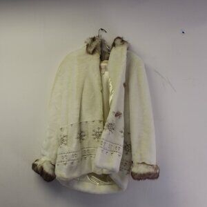 Vintage Coldwater Creek Faux Fur Hooded Coat (SIze XL)